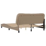 vidaXL Cadre de lit sans matelas Hvar cappuccino 160x200 cm similicuir