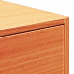 vidaXL Table de chevet Brun cire 50 x 32 5 x 24 cm Bois massif en pin