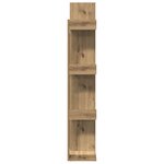 vidaXL Bibliothèque chêne artisanal 48x25 5x140 cm bois d'ingénierie
