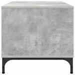 vidaXL Table basse Gris béton 90 x 49 x 46 cm Bois d'ingénierie