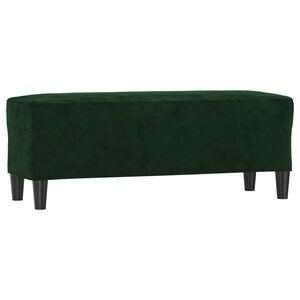 vidaXL Banc Vert foncé 100x35x41 cm Velours