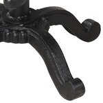 vidaXL Tabouret de bar Noir Fonte