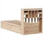 vidaXL Cadre de lit sans matelas 75x190 cm bois de pin massif