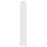 vidaXL Cabinet de Tête de Lit avec LED Blanc 160 x 16 5 x 103 5 cm