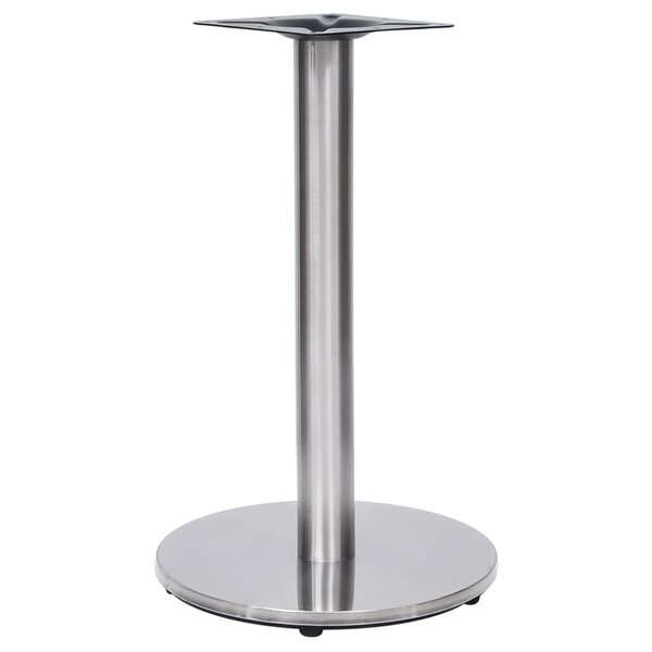 vidaXL Pied de table de bistro argenté Ø45x72 cm acier inoxydable