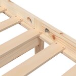 vidaXL Cadre de lit sans matelas bois massif 140x200 cm