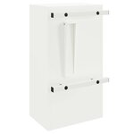 vidaXL boîte aux lettres Blanc 30 x 23 x 55 cm Acier