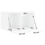 vidaXL Armoire murale Blanc brillant 60x36 5x35 cm Bois d'ingénierie