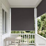 vidaXL Store roulant extérieur protection UV Anthracite Polyester