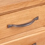 vidaXL Table de chevet avec 3 tiroirs 40x30x54 cm Bois de chêne massif