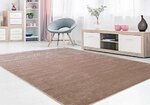 Tapis d'intérieur uni 80 x 150 cm - Beige
