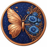 Monnaie METALMORPHOSIS Butterfly 1 Oz Medaille Cuivre (PRÉCOMMANDE)