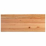vidaXL Table à manger marron clair bois de chêne massif rectangulaire