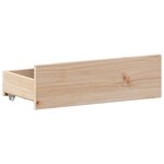 vidaXL Cadre de lit sans matelas avec tête de lit 120x200 cm bois pin