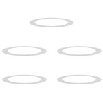 vidaXL Anneaux d'arbre plats 5 Pièces Argent Ø90 / 120 cm Acier inoxydable