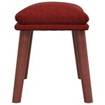 vidaXL Repose-pied Rouge 45x29 5x35 cm Tissu