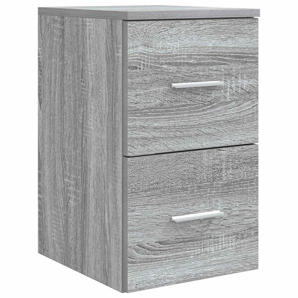 vidaXL Meuble de Salle de Bain In-between Sonoma gris 30 x 41 x 50 cm