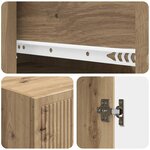 vidaXL Ensemble de Meubles 2 Pièces 33 x 34 5 x 90 cm Bois d'ingénierie