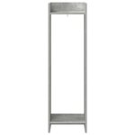 vidaXL Support de Plante Gris béton 30 x 30 x 100 cm Bois d'ingénierie