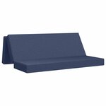 vidaXL Canapé-lit pliable 180 x 67 x 45 cm Bleu