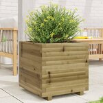 vidaXL Jardinière 50x50x49 5 cm bois de pin imprégné