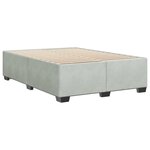 vidaXL Cadre de lit Gris clair 160x200 cm Velours