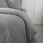 Housse de couette - 240 x 260 cm uni - Acier