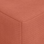 vidaXL Canapé-lit pliable Rouge orange 60 x 70 x 41 cm Tissu