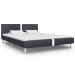 vidaXL Cadre de lit sans matelas noir similicuir 140x200 cm