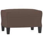 vidaXL Repose-pied Marron 60x50x41 cm Similicuir