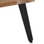 vidaXL Table basse gris 55x55x40 cm teck de récupération massif