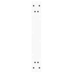 vidaXL Pieds de table à manger en forme de V  2 pièces  blanc  70 x (72-73 3) cm  acier