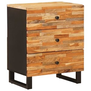 vidaXL Armoire de lit Marron 50 x 33 x 62 cm Bois de mangue massif