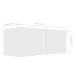 vidaXL Ensemble de meubles TV 6 Pièces Blanc Bois d'ingénierie