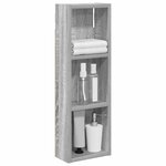 vidaXL Armoire murale de salle de bain Gris Sonoma 20 x 10 x 60 5 cm