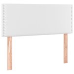 vidaXL Sommier à lattes de lit avec matelas Blanc 90x190 cm Similicuir