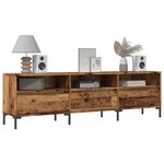 vidaXL Meuble TV vieux bois 150x30x44 5 cm bois d'ingénierie