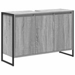 vidaXL Ensemble de mobilier de salle de bain avec tiroir Gris Sonoma