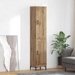 vidaXL Haut Armoire Chêne artisanal 69 5 x 34 x 180 cm