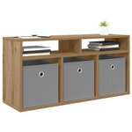 vidaXL Basboard 87 x 27 5 x 43 cm Chêne artisanal