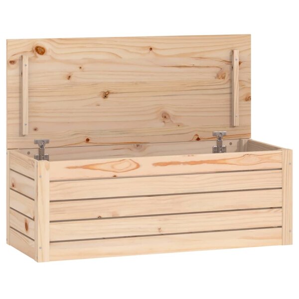 vidaXL Boîte de rangement 89x36 5x33 cm Bois massif de pin