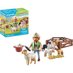 PLAYMOBIL 71444 - Berger avec moutons - Country