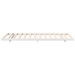 vidaXL Cadre de lit surélevé Blanc 90 x 190 cm Bois massif en pin