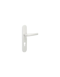 THIRARD - Poignée de porte Garniture extérieure Chantilly  7 x125 mm  pour serrure Tribando  blanc - THIRARD