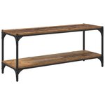 vidaXL Meuble TV Bois Ancien 100x33x41cm Bois d'ingénierie et fer