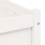 vidaXL Jardinière blanc 60x60x60 cm bois de pin massif