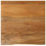 vidaXL Dessus de table à bord vivant 60x60x2 5 cm bois massif manguier