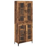 vidaXL Haut Armoire Bois Ancien 69 5 x 34 x 180 cm Bois d'ingénierie