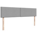 VidaXL Cadre de lit ottoman et matelas gris clair 160x200cm tissu