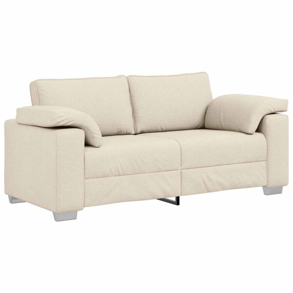 vidaXL Canapé Beige 180 x 80 x 82 cm Tissu en lin mélangé